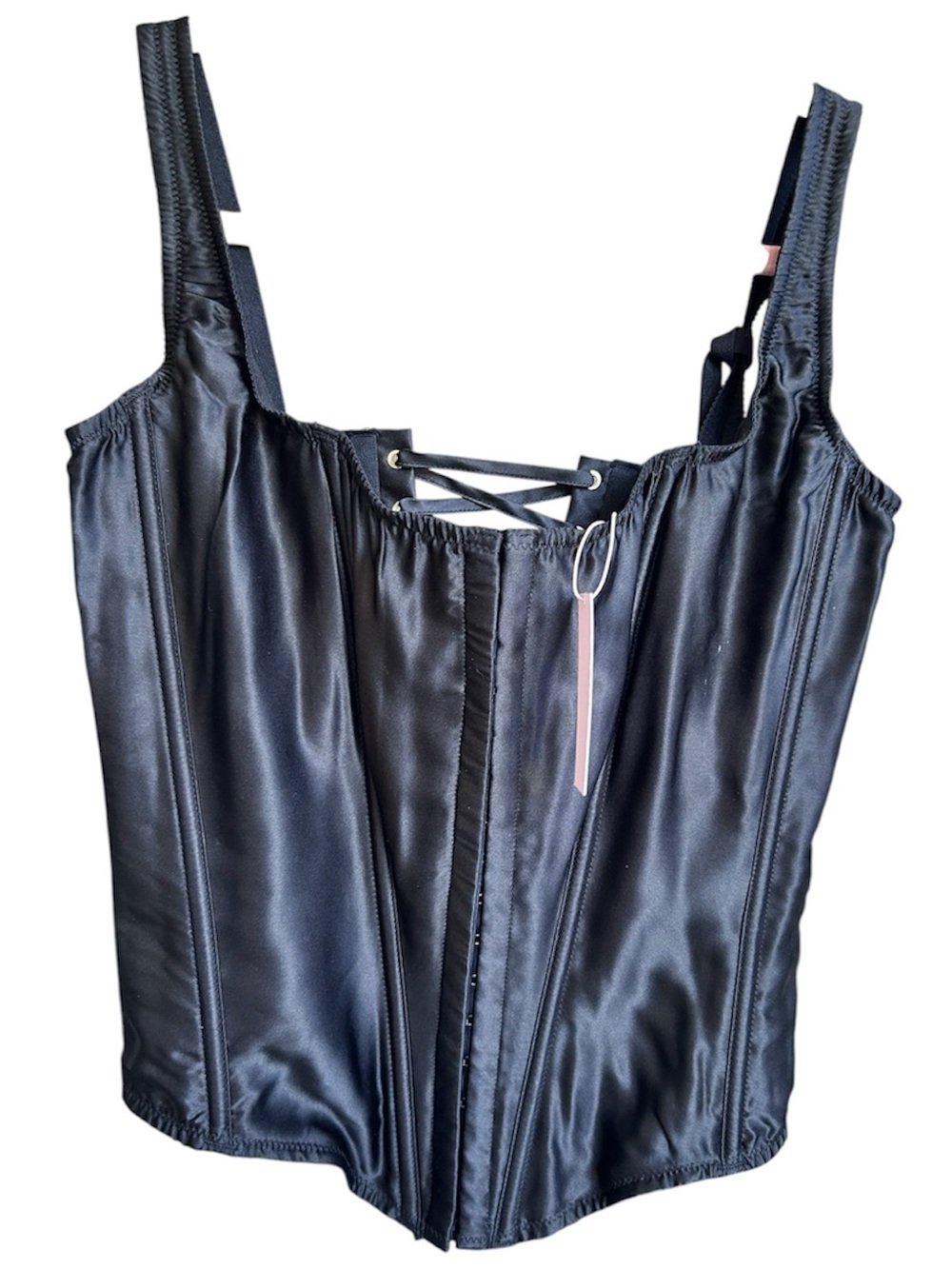NWT Victoria’s Secret 2 Piece Classic Silk Corset and Panty Small -DD - Picture 7 of 11